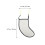 Cotton Violin Shoulder Cushion Black 1 Set 2
