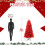 Red PVC Christmas Tree 6FT 804 Tips 3-Part Hinged Metal 2