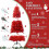 Red PVC Christmas Tree 6FT 804 Tips 3-Part Hinged Metal 3