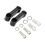 Motorcycle Mirror Mount Extender Black 2