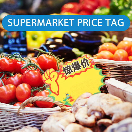 Price Labels Paper Blank Retail Tags 100 pcs 2