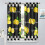 Lemon Kitchen Curtains Black White Buffalo Plaid 63x63in 8
