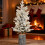 Pre-Lit Flocked Basin Tree 4.5FT with 150 Warm White LEDs 3