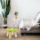 HEMOTON Lightweight Stool with Sponge Seat 1 Piece 5