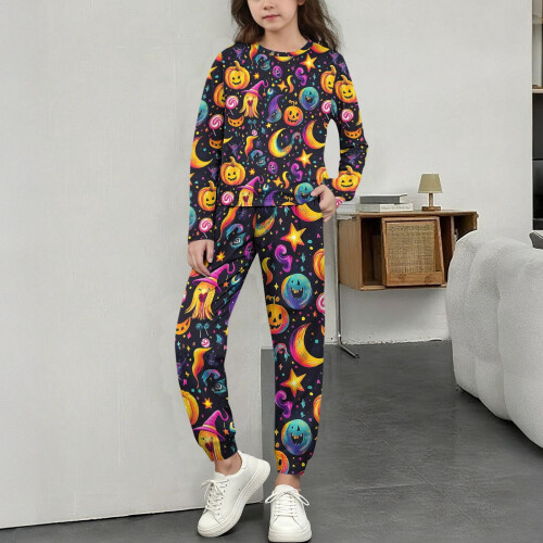 Halloween Matching Top and Pants Set for Kids, Elastic 1