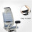 Navy Blue Chair Arm Covers with Memory Foam 2-Piece 8