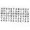 Stencil Paint Set Alphanumeric Hollow-Out Template 2 Sets 4