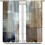 Abstract Thermal Curtains Grey Blue Beige 2 Panels 63x63 2
