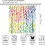 Rainbow Raindrops Curtains Watercolor Abstract Pattern 2