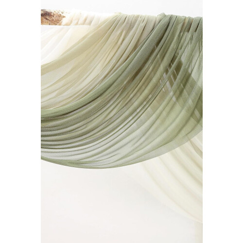 Wedding Arch Draping Fabric Chiffon 3 Panels 20ft 2