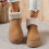 Women's Snow Boots Waterproof Cushioned Zip Brown Size 7.5 7