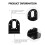 Motor Mounting Bracket Black 2 pcs 3