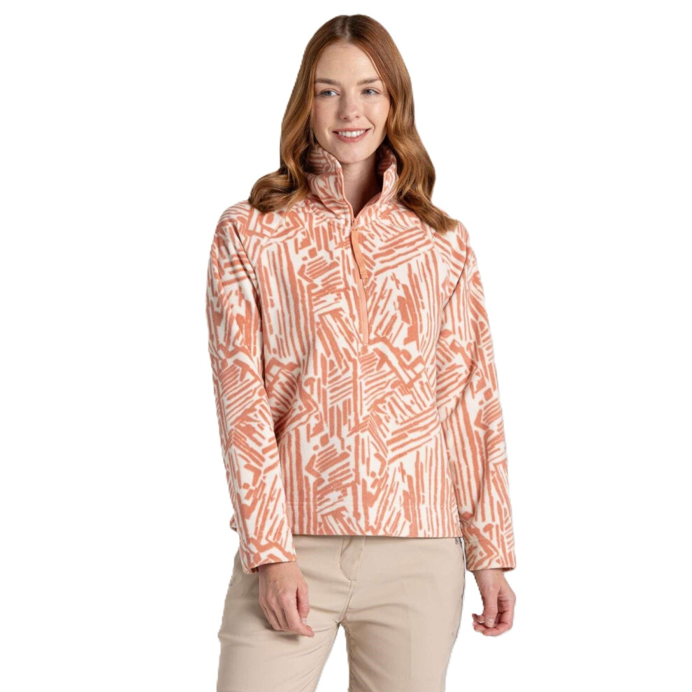 Craghoppers (10, Clay Print) Womens Annjela Quick Dry Half Zip Fleece