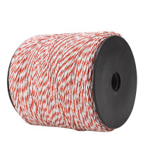 Electric Fence Rope Stainless Steel Conductive 500m Red