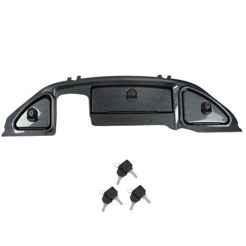 Golf Cart Carbon Fiber Dashboard with Locking Doors for