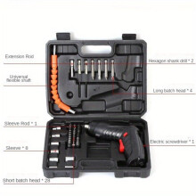 Cordless Electric Screwdriver Set 47 Pcs