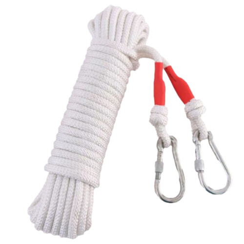 Heavy-Duty Nylon Fire Rope Thick Core Bright Color 100ft