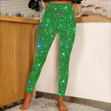 Awdenio Sequin Yoga Pants for Women High Waist Slim Leggings
