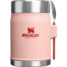 (OS, Peach Rose) Stanley The Legendary Food Jar + Spork 0.41L Flask