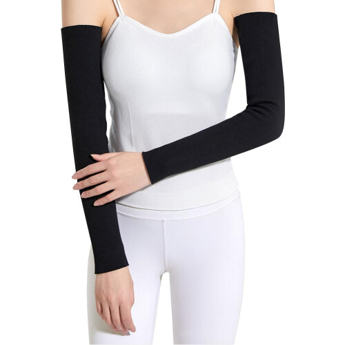 Fleece Arm Warmer Elastic Warm Elbow Sleeve Pair