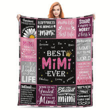 Coperta regalo Mimi 60x80 pollici per la festa della mamma e il compleanno