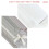 Glitter Hollow Wedding Invitation Cards with Envelopes and 1