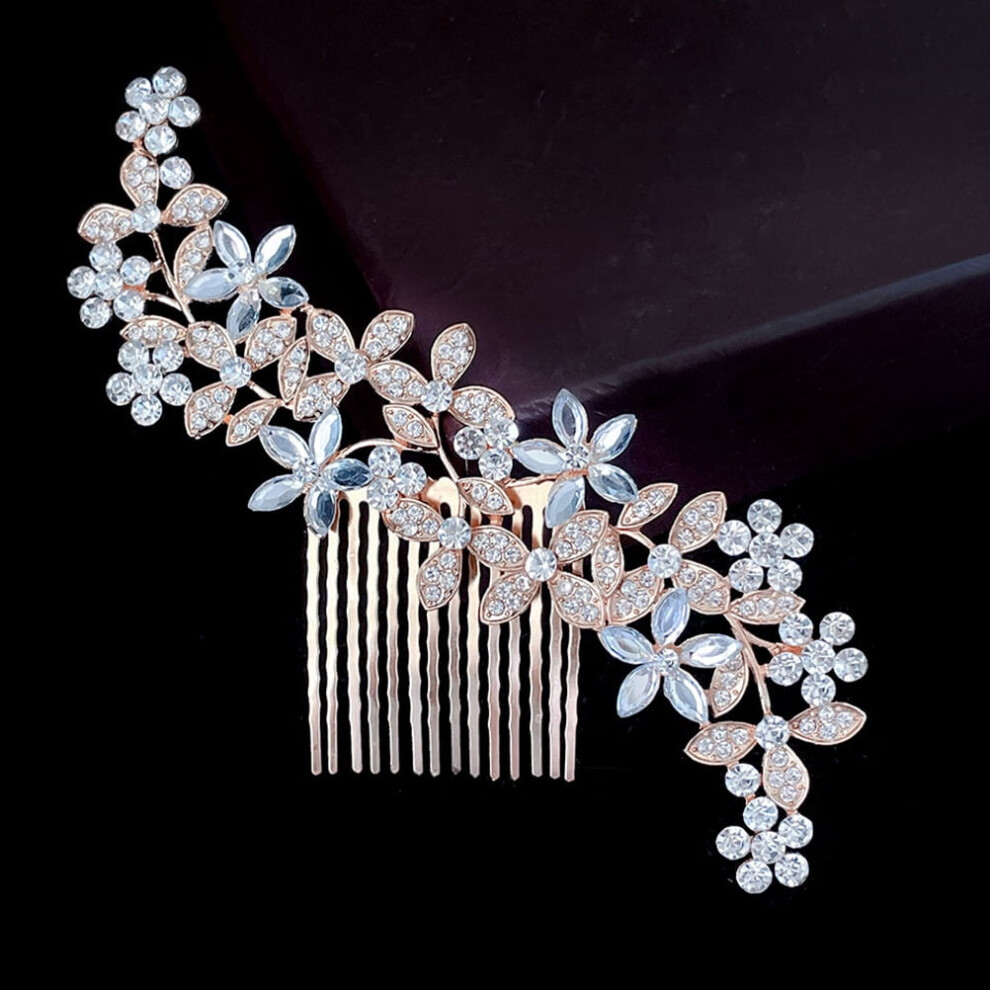 Bridal Hair Combs with Rhinestones for Wedding