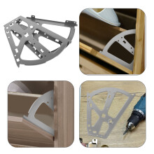 Rectangular Shoe Rack Hinges Grey Iron 1 Pair
