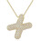 Bubble Letter Necklace 18K Gold Plated Initial Pendant 1