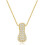 Bubble Letter Necklace 18K Gold Plated Initial Pendant 1