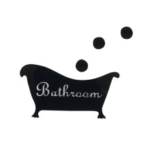 3D Wall Stickers for Door Entrance Black DIY Home Decor