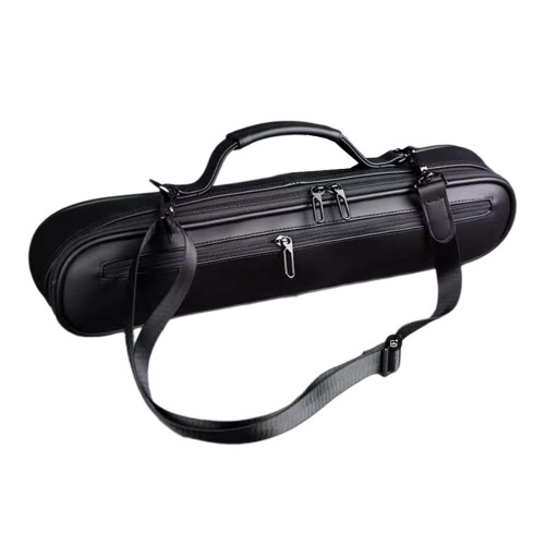 Flute Carrying Bag Black Adjustable Shoulder Strap 1