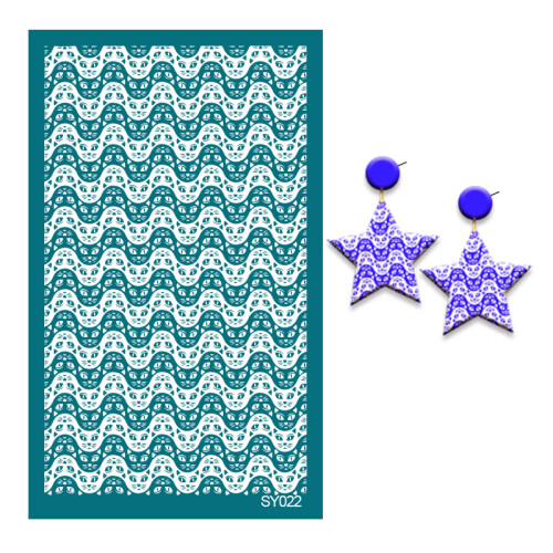 Silk Screen Stencils for Polymer Clay Jewelry Making Kit