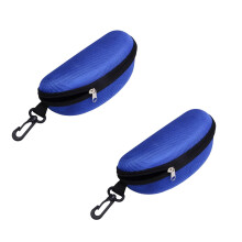 Portable Zipper Glasses Case for Men Women Kids 2 Pack