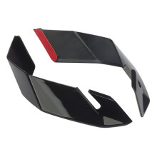 Motorcycle Side Fixed Wing Wind Deflector Fairing Spoiler Accessories for ZX-10R 2021-25 Jet Black