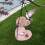Double-Layer Outdoor Suspended Bird Feeder Pink 1