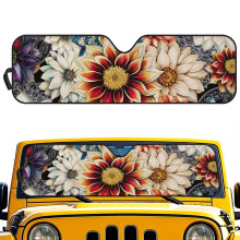 Mandala Lotus Windshield Sun Shade for Jeep Wrangler TJ JK