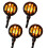 Motorcycle LED Blinkers Amber 12V Waterproof 4-Pack 1