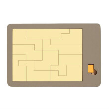 Wooden Block Puzzle Game with Disappearing Design and