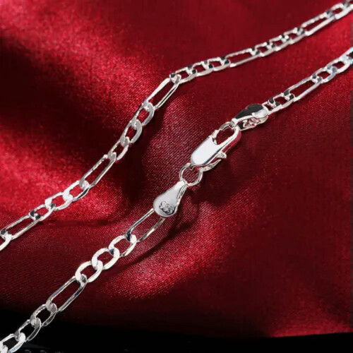Sterling Silver Chain Necklace 4mm 16-30 inch