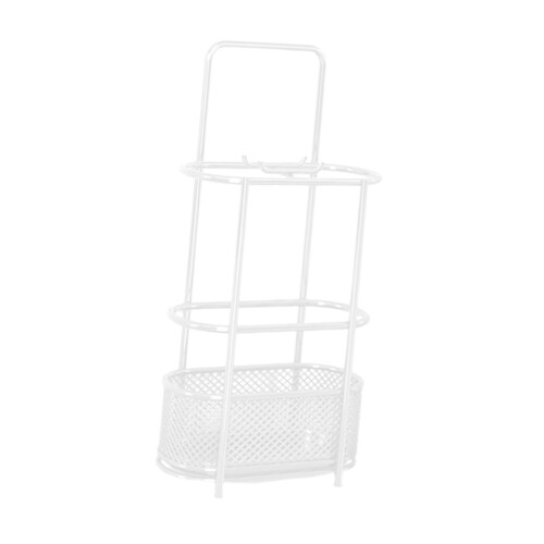 Umbrella Holder Rack with Drip Tray White 1