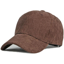 Corduroy Baseball Cap Unisex Vintage Solid Color Adjustable
