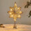 LED Christmas Tree Topper Star Metal Snowflake 60 Warm 1