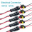 Electrical Wire Connector Plug Kit 12V 2-Pin Waterproof 10 1