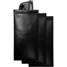 Leather Sunglasses Case Squeeze Top 3 Pack