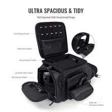 Storage Bag for Steam Machine Multi-Functional Waterproof Zipper Travel Carrying Case for Steam Machine Accessories