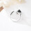 Sterling Silver Dog Ring for Women Adjustable Hypoallergenic 6