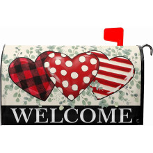Magnetic Love Heart Mailbox Cover 21x25.5 inches