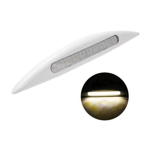 Luz de Teto Interna 12V para Cabine de RVs,  e Iates, Preta