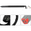 Black Rear Left Tailgate Lift Support for 2015-2018 Ford 7